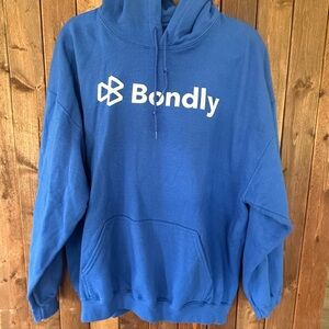 Bondly Blue Hoodie Men’s GILDAN XL